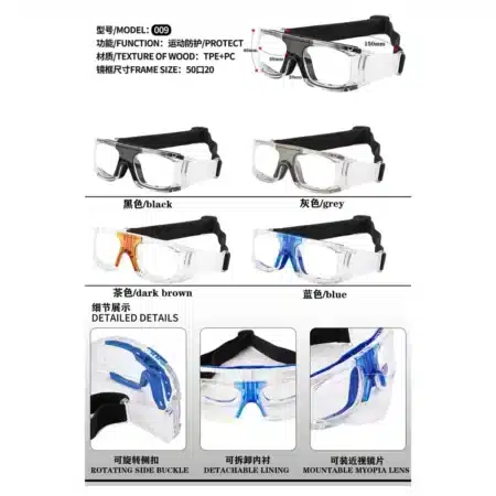 Modelo 009, Lentes de Sol, Seguridad y Antiparras, Catálogo Optishore Septiembre 2026