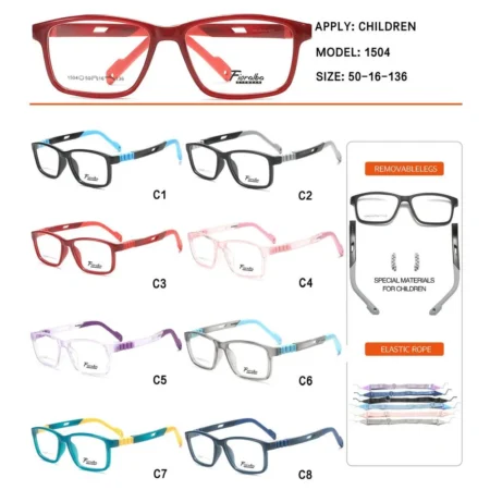 Modelo 1504, Lentes para Niños, Catálogo Optishore Septiembre 2026
