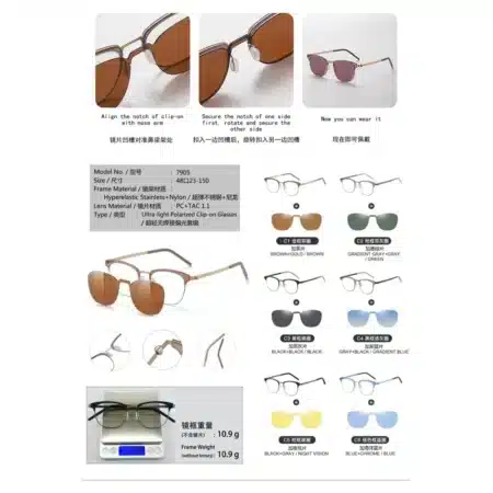 Modelo 7905, Clip On, Catálogo Optishore Septiembre 2026
