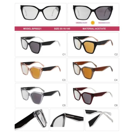 Modelo BP68221, Acetato Fotocromático, Catálogo Optishore Septiembre 2026