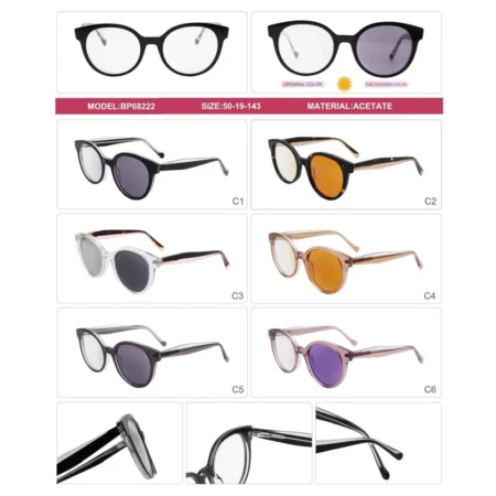 Modelo BP68222, Acetato Fotocromático, Catálogo Optishore Septiembre 2026