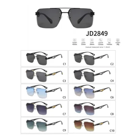 Modelo JD2849, Lentes de Sol, Seguridad y Antiparras, Catálogo Optishore Octubre 2026