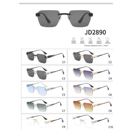 Modelo JD2890, Lentes de Sol, Seguridad y Antiparras, Catálogo Optishore Octubre 2026